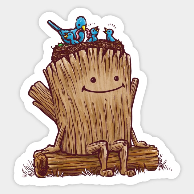 Good Day Log's Bird Nest Sticker by nickv47